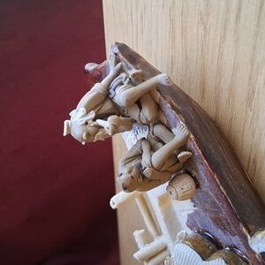 Oriental Fisherman Clay Boat